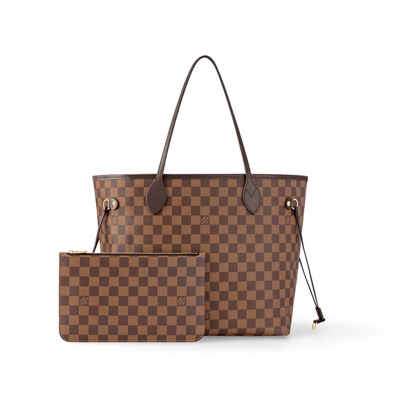 Louis Vuitton Handbags - Like New Medium Louis Vuitton Neverfull MM Damier Ebene Canvas Tote In Cherry